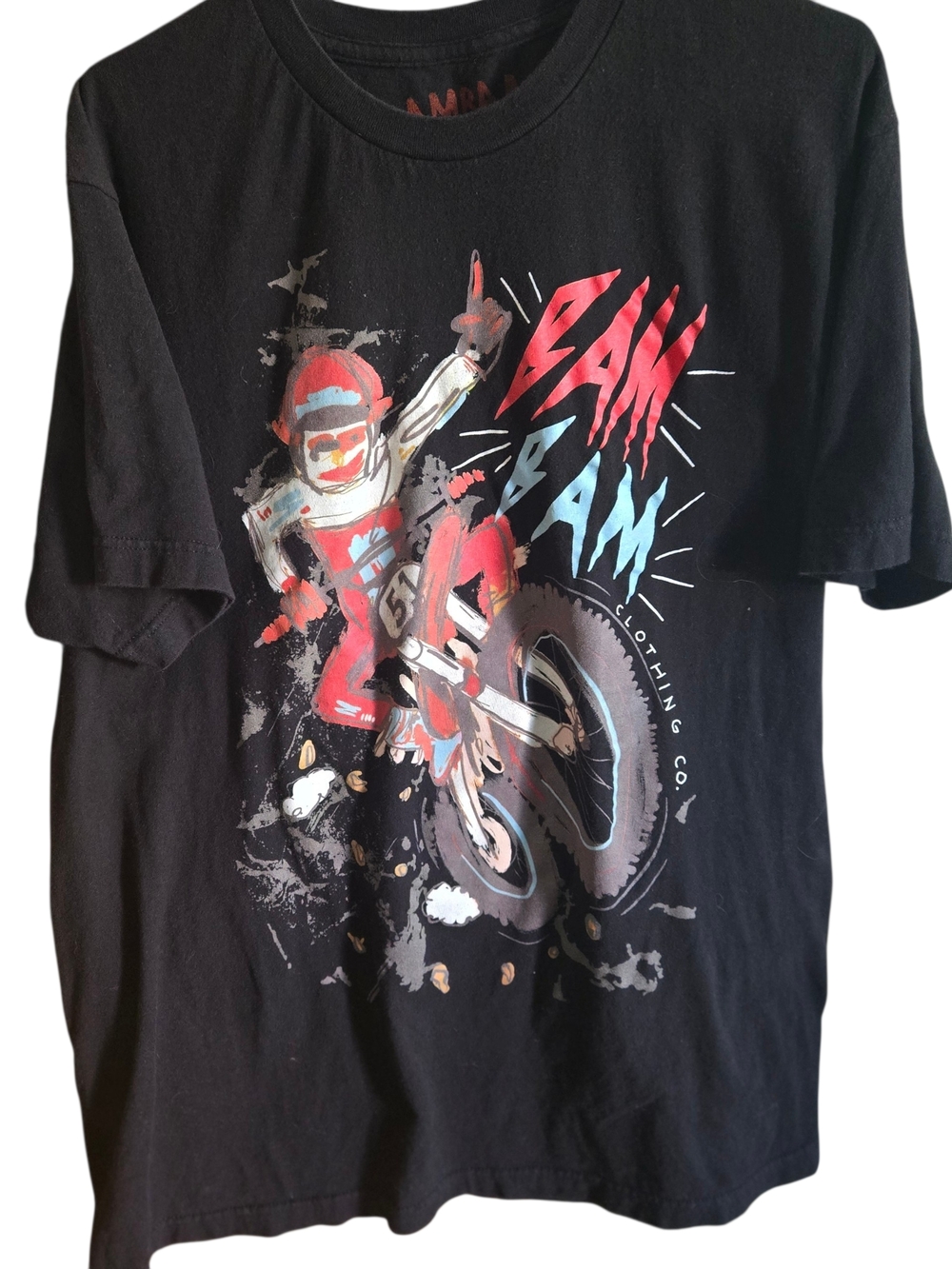 Black Ram Jam Motocross Graphic Tee